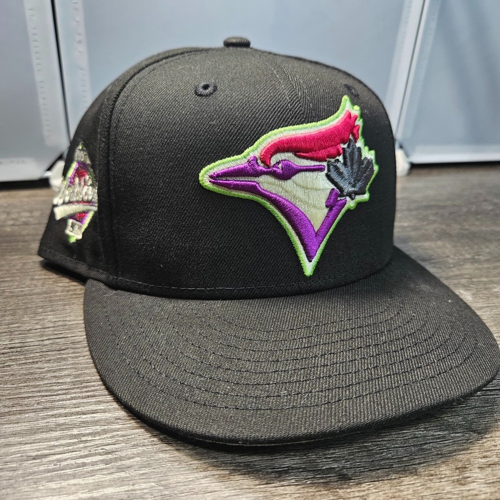 Toronto Blue Jays New Era 59FIFTY 7 1/2 Fitted 1993 World Series Patch Black Hat